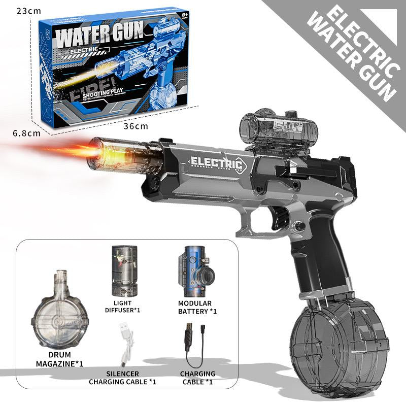  Electric Water Gun with barrel Flash and ammo drum