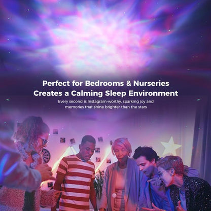 P3lican Nygt Galaxy Star Projector – Night Light with Remote, 